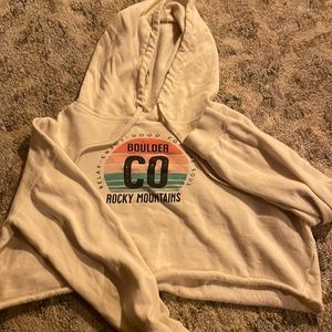 Small shop crop sweatshirt